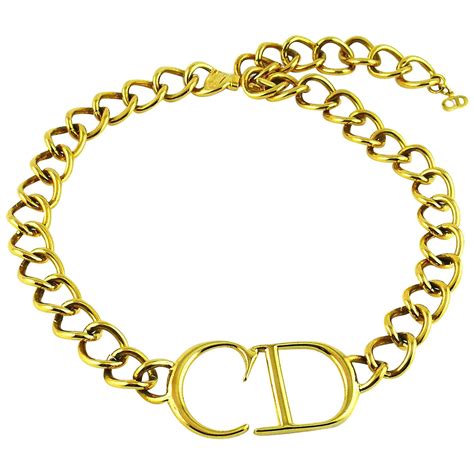 christian dior necklace cd gold|christian dior necklaces for women.